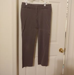 Loft Marisa cropped pants, brownish gray color